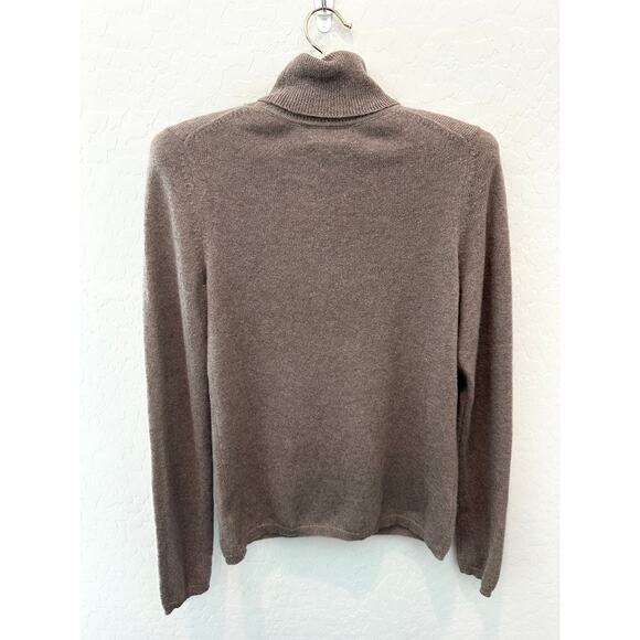 CHARTER CLUB LUXURY | 100% Cashmere Turtleneck Sweater Taupe Brown NWT | XS - Picture 4 of 7